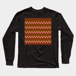 Christmas Chevron Pattern Long Sleeve T-Shirt